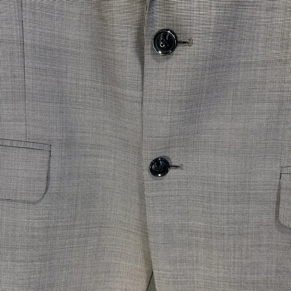 Gianelli Mens 42R Blazer Suit Jacket Italian 2‎ Button Wool Double Vent Gray NWT